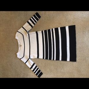 Striped sweater dress